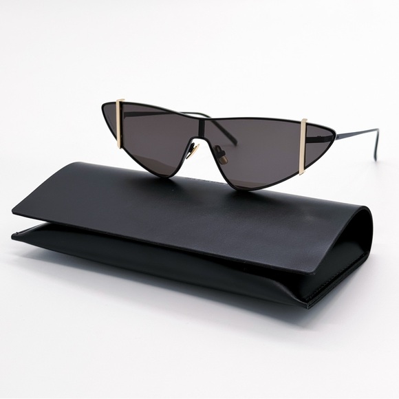 NEW SAINT LAURENT SL536 001 BLACK CAT EYE WOMEN SL 536 SUNGLASSES SAINT LAURENT - Picture 2 of 11